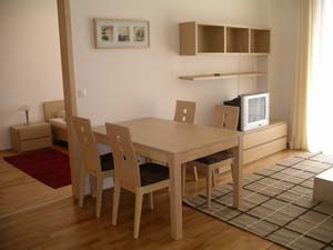 4 person superior 3 room apartment with city view, balcony, an extra bed, and private facilities (bath and shower)